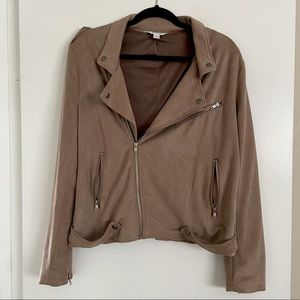 Market & Spruce Suede Moto Jacket